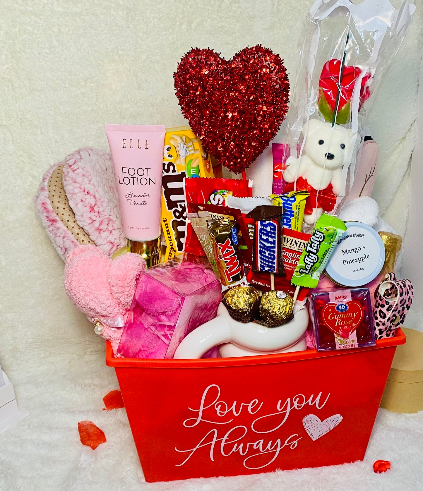 Valentines Robe Basket